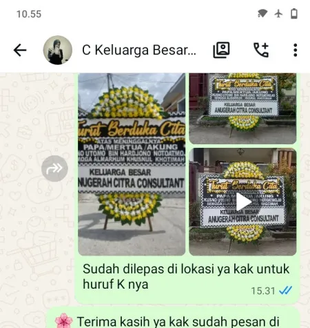 Pengiriman Papan Bunga Duka Kebayoran Lama Selatan